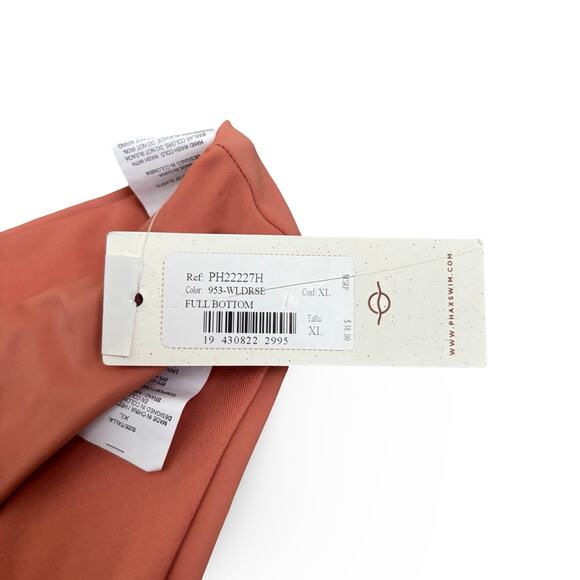 Phax Coral Bikini Bottom – Classic Mid-Rise Swimwear Size XL NWT - Picture 2 of 5